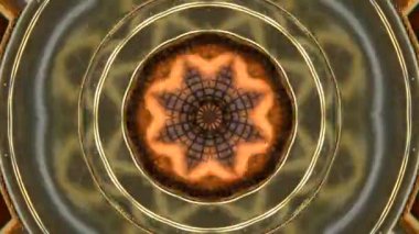 Soyut animasyon kaleydoskop hareketli arka plan.