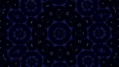 Soyut animasyon kaleydoskop hareketli arka plan. Sıra çok renkli grafik desenler süsler. Parlak parlak ışık zemin. Çok renkli sorunsuz döngü arka plan.