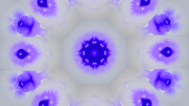 Abstract animated kaleidoscope motion background. — Stock Video