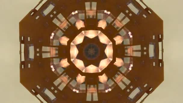 Абстрактный калейдоскоп . — стоковое видео