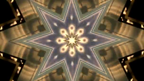 Abstract kaleidoscope motion background. — Stock Video