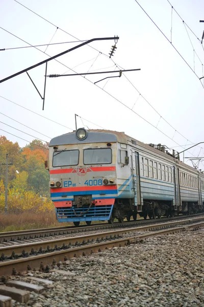 Train on the tracks — Stock Photo, Image
