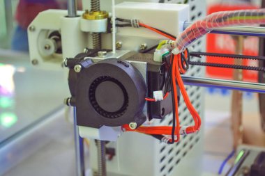 Nesneler 3D yazıcı tarafından yazdırıldı.