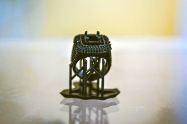 3D yazıcıya yazdırılmış nesneler.