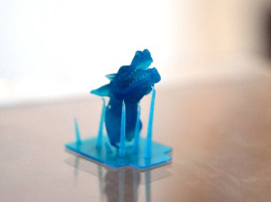 3D yazıcıya yazdırılmış nesneler.