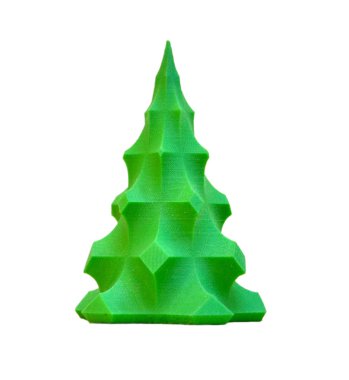 3d yazıcı tarafından basılan parlak renkli nesne.