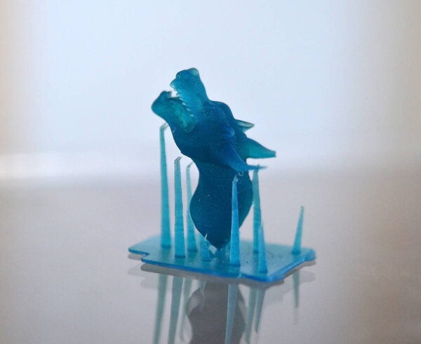 Objects photopolymer printed on a 3d printer.