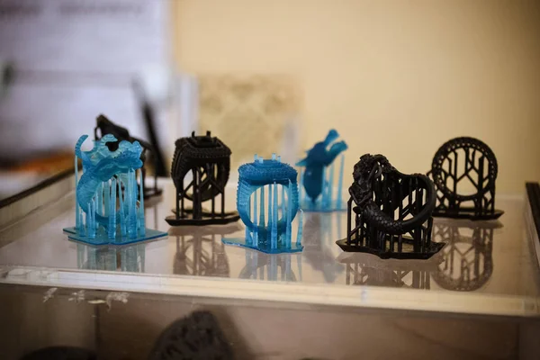 Objects photopolymer printed on a 3d printer. — Stock Photo, Image