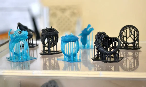 3D yazıcıya yazdırılmış nesneler.