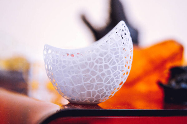 Objects photopolymer printed on a 3d printer.