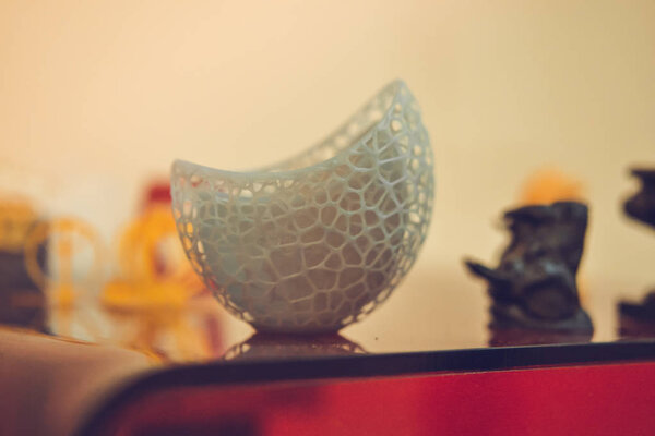 Objects photopolymer printed on a 3d printer.