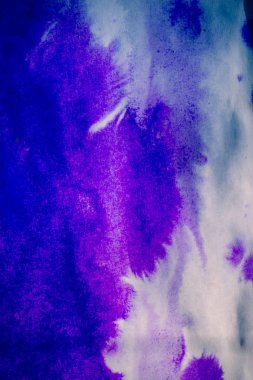 ıslak beyaz kağıt soyut mürekkep lekeleri