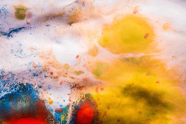 Base rayas secas de grietas de pintura multicolor — Foto de Stock