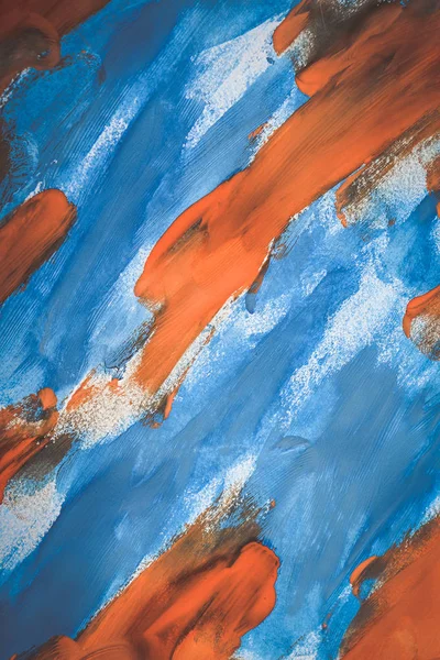 Color azul y naranja abstracto sobre papel —  Fotos de Stock