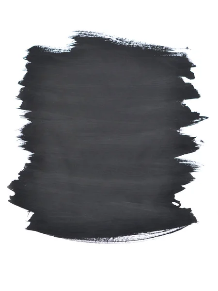 Pinceladas de pintura negra hechas por un dedo — Foto de Stock