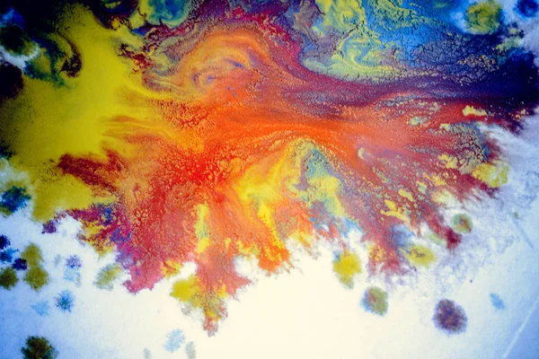 bursts of multicolored paint
