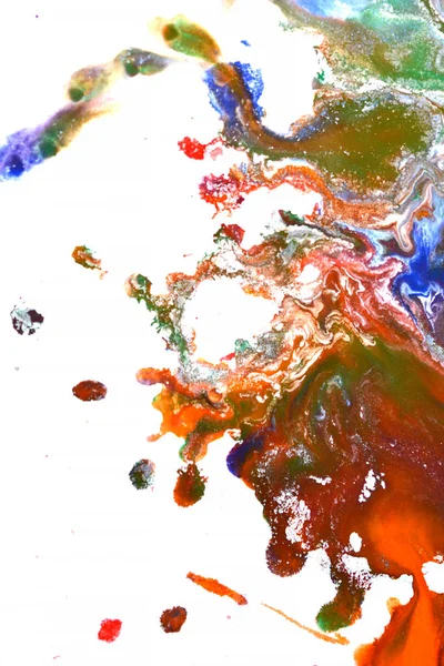 Izolované velké skvrny skvrny skvrny splash smíšené barvy — Stock fotografie