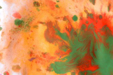 Sıcak arka plan kırmızı, sarı, turuncu mürekkep spot