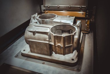 Model lazer sinterleme makine oluşturulan destekler ile çalışma odasında kalır