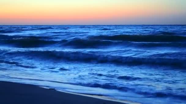 Vatten och vågor havet landskap natur land scen bakgrunden — Stockvideo