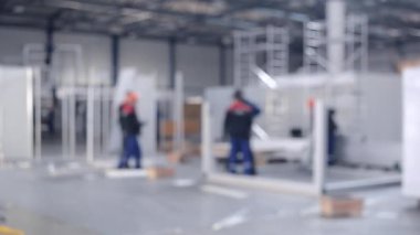 Büyük bina içinde inşaat işleri