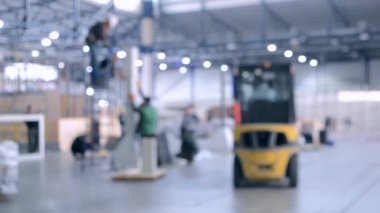 Büyük bina içinde inşaat işleri