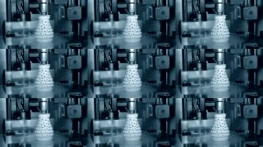 3D yazıcı çalışıyor. Birleşmiş depozito modelleme, FDM. 3B yazıcı yazdırma