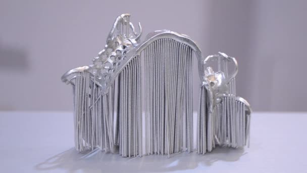 Современная 3D печать из металлического порошка . — стоковое видео