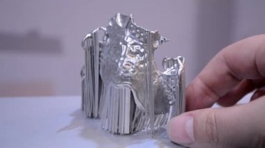 Metal 3d yazıcıya yazdırılan nesne.