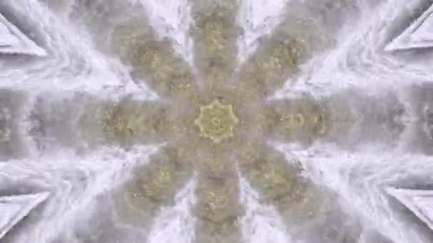 Absztrakt animált Kaleidoszkóp mozgó háttér. — Stock videók