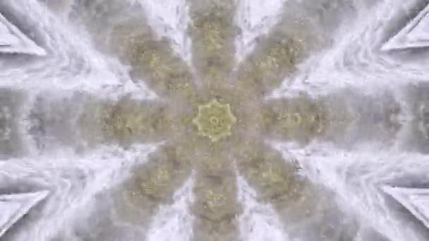 Abstract animated kaleidoscope motion background. — Stock Video