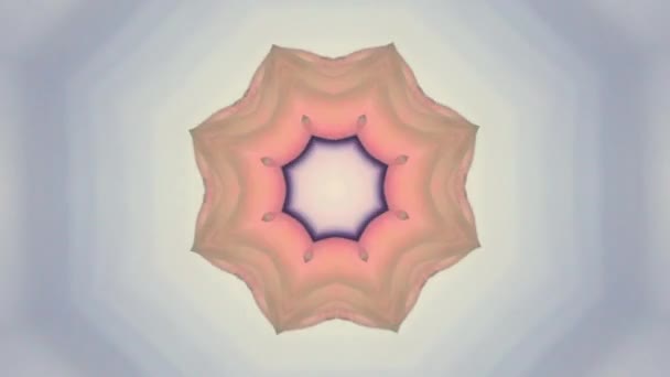 Abstrakte Kaleidoskop-Bewegungshintergründe. Sequenz mehrfarbige Grafik — Stockvideo