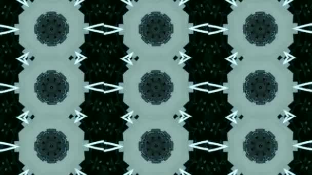Abstrakt Kalejdoskop rörelse bakgrund. Sekvens flerfärgad grafik — Stockvideo