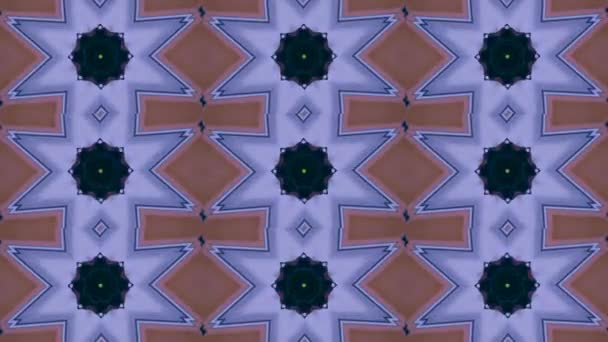 Absztrakt Kaleidoszkóp mozgás háttere. Többszínű, sorszámos grafikák — Stock videók