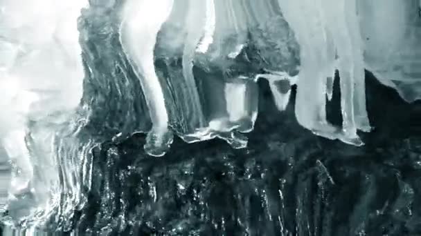 Riflessione in acqua, acqua subacquea increspature surrealismo astratto — Video Stock