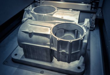 Model lazer sinterleme makine oluşturulan destekler ile çalışma odasında kalır