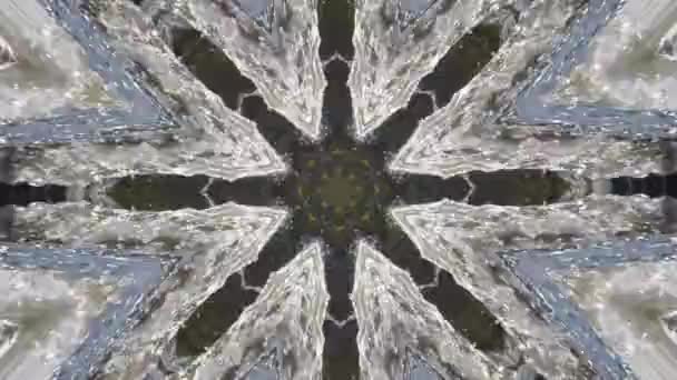 Absztrakt animált Kaleidoszkóp mozgó háttér. — Stock videók