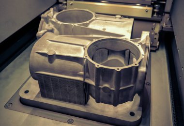 Model lazer sinterleme makine oluşturulan destekler ile çalışma odasında kalır