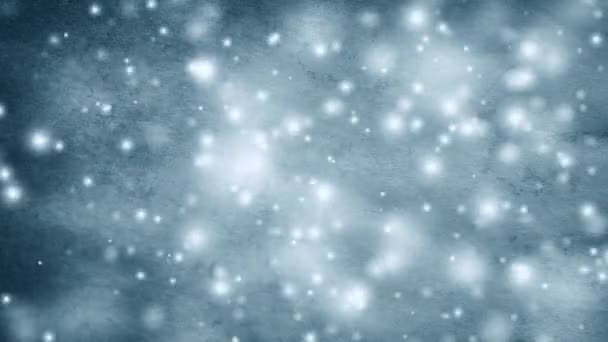 Fundo roxo de inverno abstrato com flocos de neve. Tinta roxa de pano de fundo inverno — Vídeo de Stock