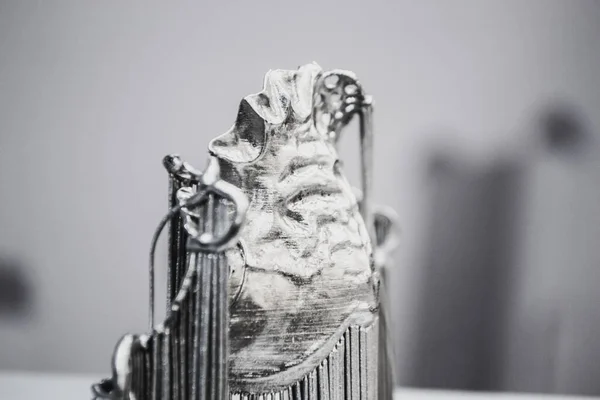 Object Printed Metal Printer Dental Crowns Printed Laser Sintering Machine — Stock Photo, Image