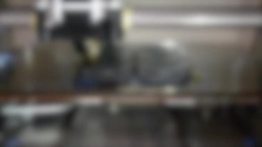 Arka plan bulanık. İlerici modern katkı teknolojisi 3D baskı.
