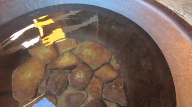 Chan, Karpatlar, Ukrayna 'da. Açık hava sağlık spa tedavileri.