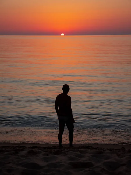 Friendship Travel Beach Sunset Sardinia — Stock Photo, Image