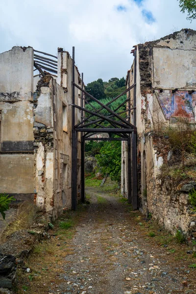 Ruinas Ciudad Fantasma Gairo Centro Cerdeña — Foto de Stock