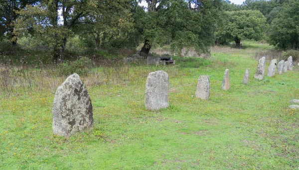 Wielkie Megalityczne Menhiry Sorgono Sardynia Środkowa Przednuragiczna — Zdjęcie stockowe