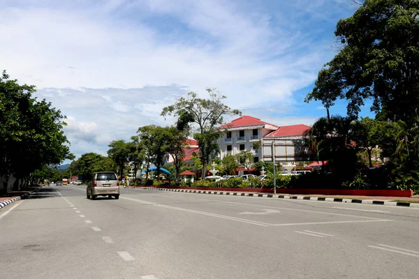Země Malajsie City Langkawi Datum 2020 Pohled Město Langakawi Silnicí — Stock fotografie