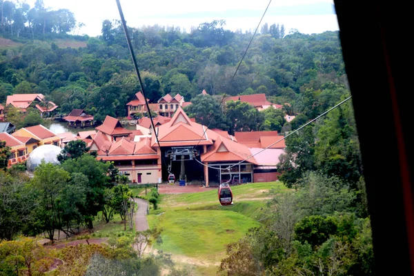 Country Malaysia City Langkawi Date 2020 Aerial View Cable Car — стоковое фото