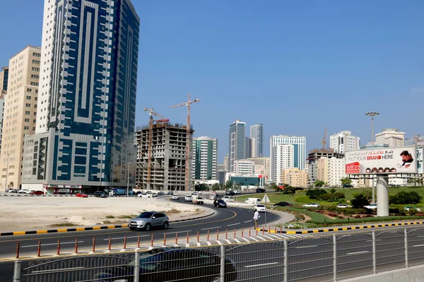 Land Förenade Arabemiraten Stad Sarjah Datum 2020 Över Sarjah Stad — Stockfoto