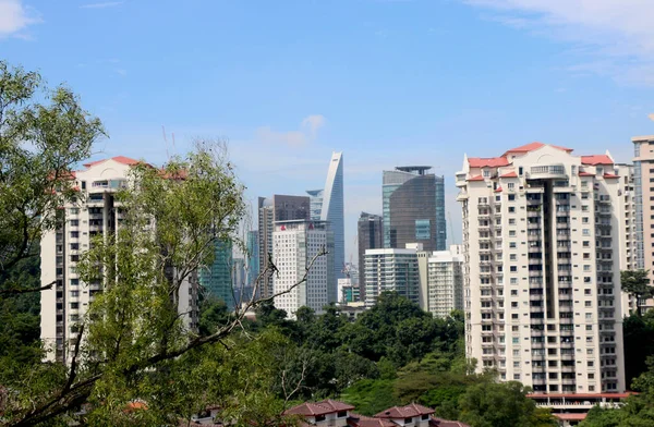 Country Malaysia City Kuala Lumpur Date 2020 Aerial View Skyscraper — 图库照片