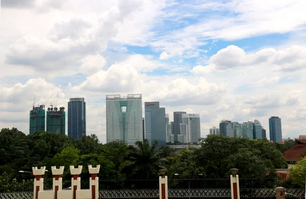 Country Malaysia City Kuala Lumpur Date 2020 공중에서 쿠알라룸푸르 도시의 — 스톡 사진